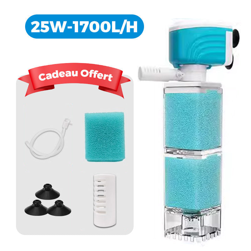 🐠 60% DE RÉDUCTION ! 💦 Filtre Aquarium Automatique - Élimine les Déchets et Mantient l'Eau Claire, Silencieux et Économique 🌊📦
