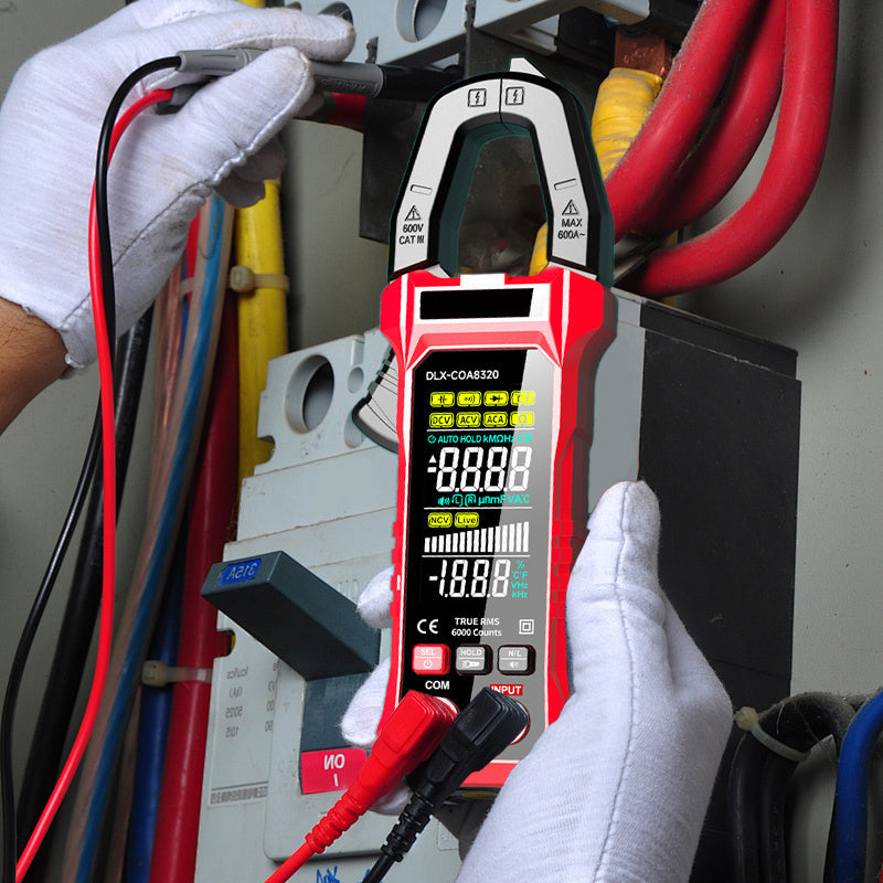 🔧 50 % DE RÉDUCTION ! Pince ampèremétrique numérique tout-en-un – Mesure précise jusqu’à 600 A, lampe intégrée, détection NCV & test diodes – Idéale pour pros et bricoleurs ! ⚡📏